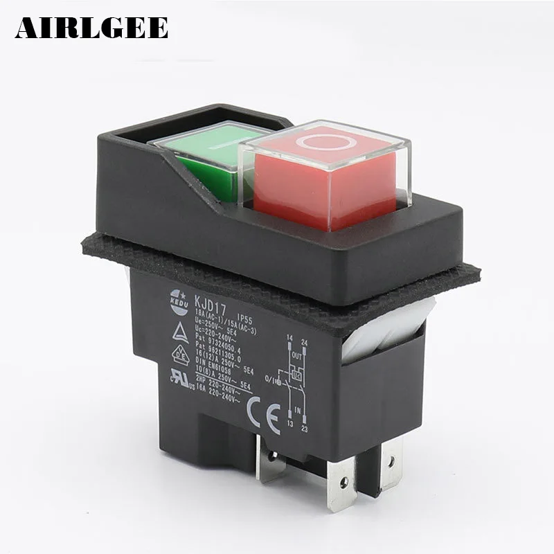 Водонепроницаемый кнопочный электромагнитный переключатель IP55, 4-контактный, переменный ток 250 в 16 А, магнитный стартер, электроинструмент, предохранительные переключатели для станка
Водонепроницаемый кнопочный электромагнитный переключатель IP55, 4-контактный, переменный ток 250 в 16 А, магнитный стартер, электроинструмент, предохранительные переключатели для станка