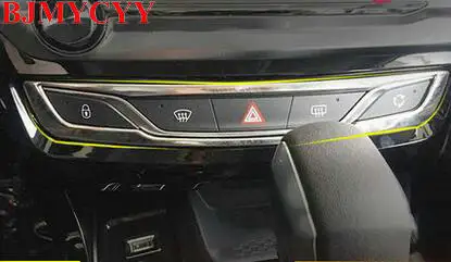 BJMYCYY central control button decorative frame fault lights demister button trim fit for 2016 Peugeot 308 Car styling
BJMYCYY central control button decorative frame fault lights demister button trim fit for 2016 Peugeot 308 Car styling
