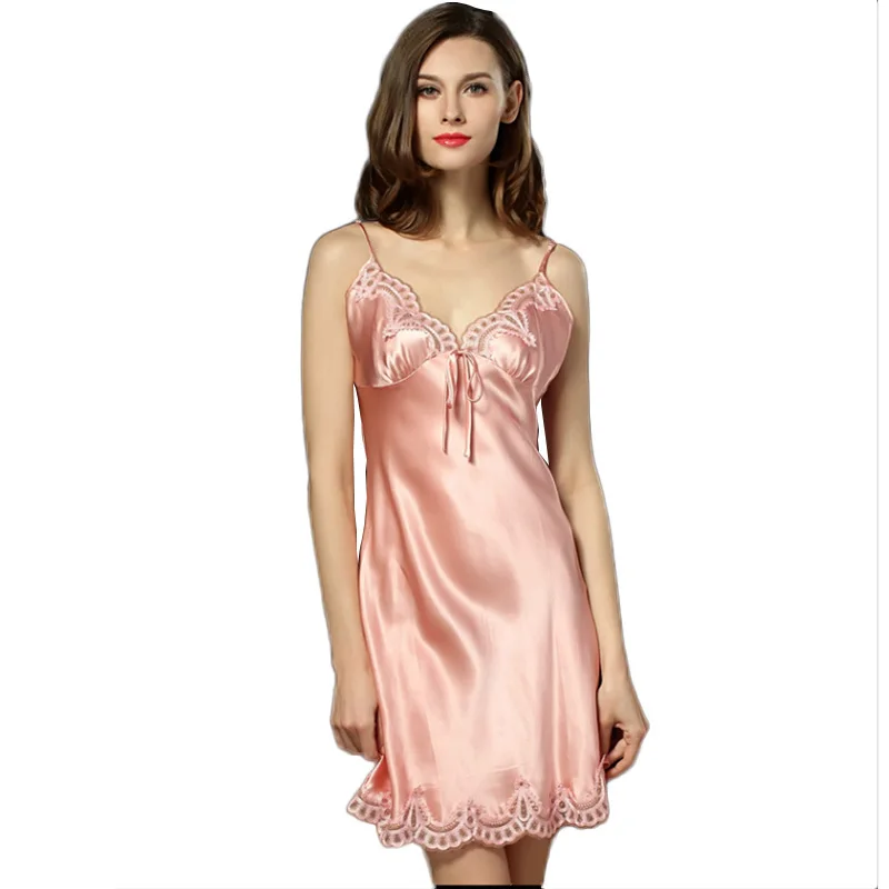 2022 New 100% Natural Silk Sexy Elegant Sleepwear Night Dress Female Temptation Sleepwear Women's Summer Brand Nightgown iT387
2022 New 100% Natural Silk Sexy Elegant Sleepwear Night Dress Female Temptation Sleepwear Women's Summer Brand Nightgown iT387