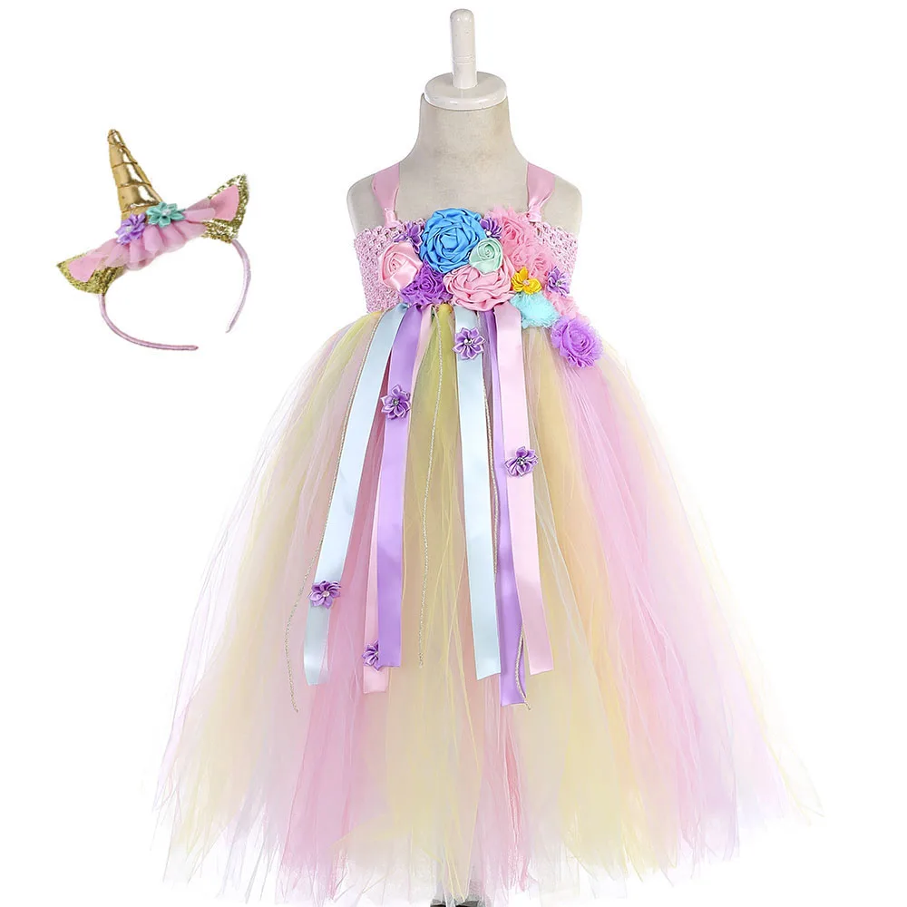 Kids Floor Length Unicorn Dress for Girls Ribbon Flowers Pony Dress Vestido de Princess Pony Christmas Party Tutu Dress Costume
Kids Floor Length Unicorn Dress for Girls Ribbon Flowers Pony Dress Vestido de Princess Pony Christmas Party Tutu Dress Costume