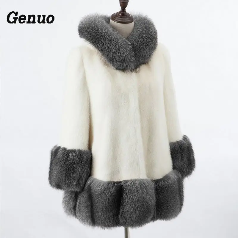 Genuo Fashion Faux Fur Coat Women Winter Long Faux Fox Fur Overcoat Casual Jacket Female Outerwear Hooded Coat
Genuo Fashion Faux Fur Coat Women Winter Long Faux Fox Fur Overcoat Casual Jacket Female Outerwear Hooded Coat