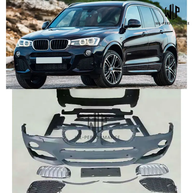 F25 High Quality PP Materials Car Body Kit For BMW X3 F25 M-Tech Car Body Kit 2011-2018
F25 High Quality PP Materials Car Body Kit For BMW X3 F25 M-Tech Car Body Kit 2011-2018