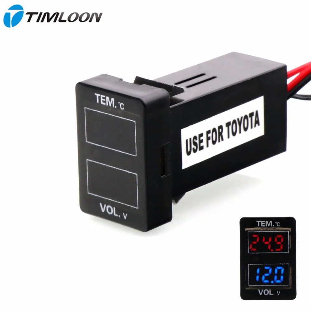 TOYOTA Car Voltage Display, Car Interior and Exterior Thermometer Use For TOYOTA (3m Long Temperature Sensor)
TOYOTA Car Voltage Display, Car Interior and Exterior Thermometer Use For TOYOTA (3m Long Temperature Sensor)