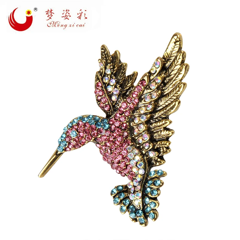 MZC Crystal Flying Birdie Red-crowned Crane Metal Bird Brooch Animal Braches Pins Dress Jacket Pin Badge Gift Jewelry Accessory
MZC Crystal Flying Birdie Red-crowned Crane Metal Bird Brooch Animal Braches Pins Dress Jacket Pin Badge Gift Jewelry Accessory