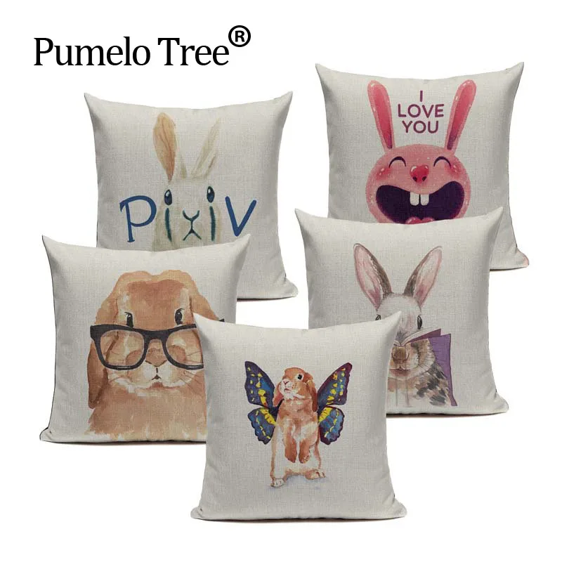 Nordic Decoration Home Animals Rabbits Outdoor Cushion Cases Natural Watercolor High Quality Cartoon Pillow Covers For Car Sofa
Nordic Decoration Home Animals Rabbits Outdoor Cushion Cases Natural Watercolor High Quality Cartoon Pillow Covers For Car Sofa