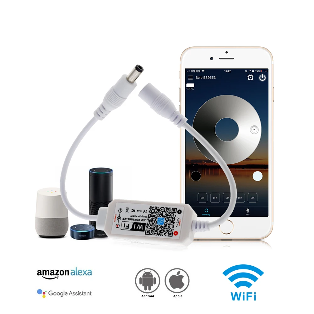 Цветной светодиодный контроллер Magic Home, Wi-Fi, 5-28 В постоянного тока для 12 В постоянного тока, 24 В, цветная светодиодная лента Sigle.
Цветной светодиодный контроллер Magic Home, Wi-Fi, 5-28 В постоянного тока для 12 В постоянного тока, 24 В, цветная светодиодная лента Sigle.