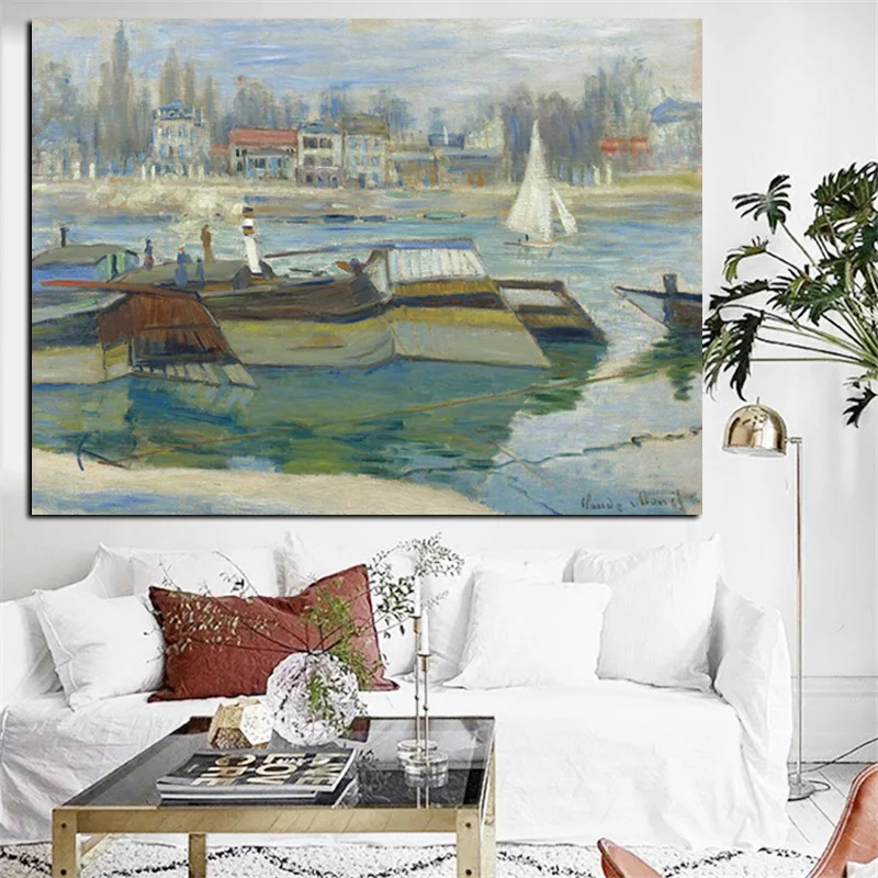 HD Print Claude Monet Peninsulas aasnieres Impressionist Landscape Oil Painting on Canvas Poster Wall Picture for Living Room
HD Print Claude Monet Peninsulas aasnieres Impressionist Landscape Oil Painting on Canvas Poster Wall Picture for Living Room