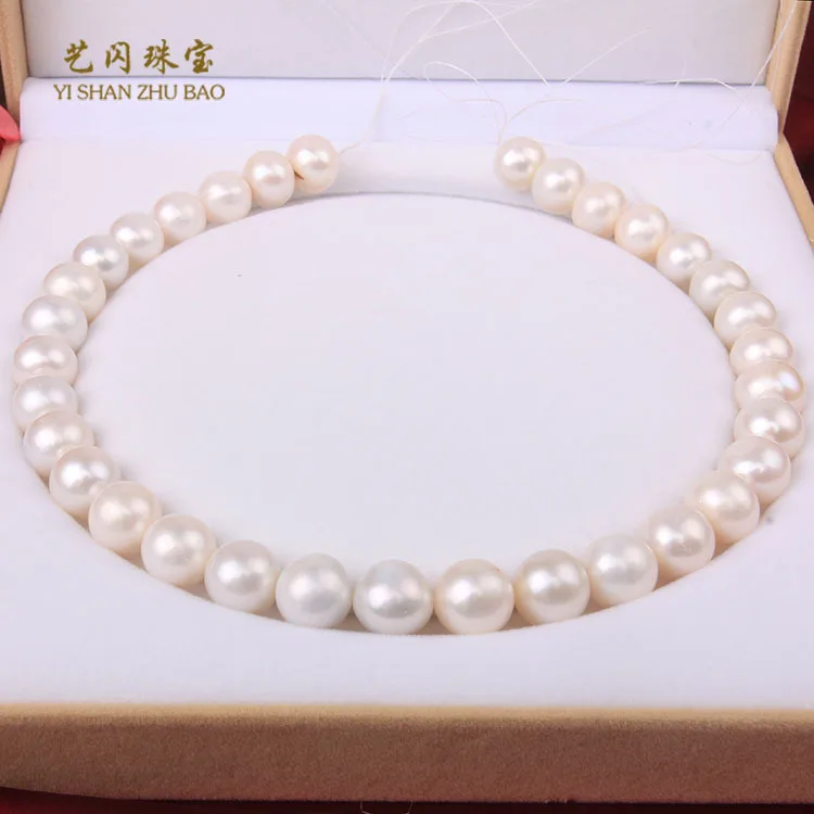 real natural big 11-14mm natural freshwater pearl necklace round Edison white semi-finished products factory direct w
real natural big 11-14mm natural freshwater pearl necklace round Edison white semi-finished products factory direct w