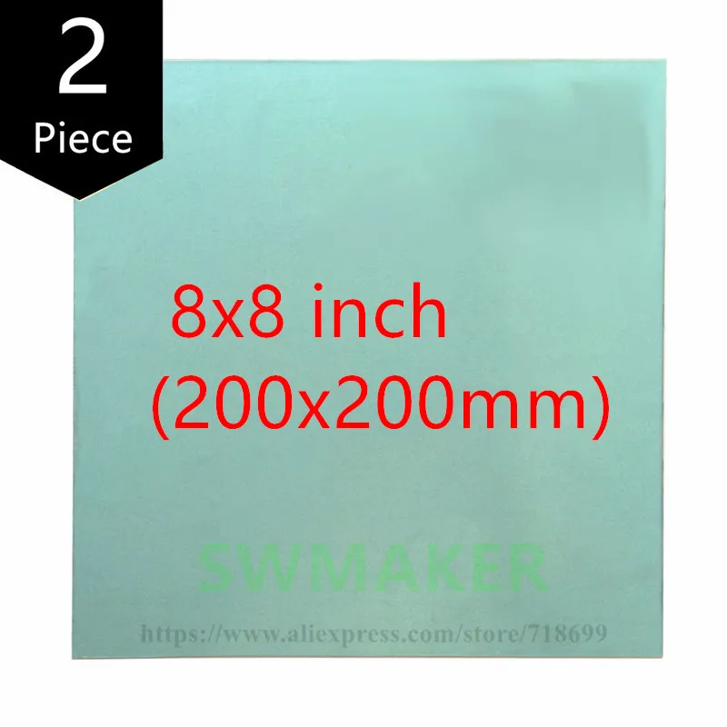 2pcs PEI Sheet, 8x8 inch(i.e 200x200mm) 3D Printer Build Surface Polyetherimide
2pcs PEI Sheet, 8x8 inch(i.e 200x200mm) 3D Printer Build Surface Polyetherimide