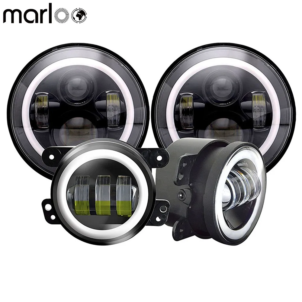For Jeep Wrangler Jk Car Accessories 7 Inch Led Headlight White DRL Yellow Turn Signal With Halo 4" Front Bumper Fog Light Set
For Jeep Wrangler Jk Car Accessories 7 Inch Led Headlight White DRL Yellow Turn Signal With Halo 4" Front Bumper Fog Light Set