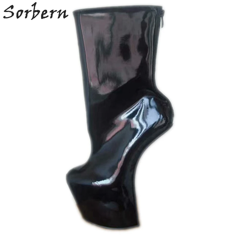 Sorbern Fashion Heelless Hoof Ankle Booties For Women Platform Shoes Custom Genuine Leather Booties Back Zipper Black Booties
Sorbern Fashion Heelless Hoof Ankle Booties For Women Platform Shoes Custom Genuine Leather Booties Back Zipper Black Booties
