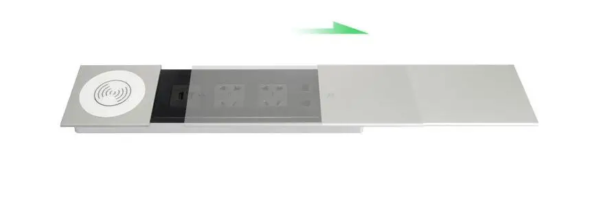 Multi-function wireless desktop socket / wireless charging countertop multimedia information box 
Multi-function wireless desktop socket / wireless charging countertop multimedia information box