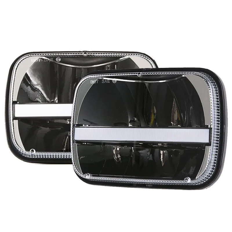 Rectangle 5x7inch Led Truck Headlight White DRL Yellow Turn Signal Lights 12V 7 Inch Led Headlights For Jeep GMC Ford Model
Rectangle 5x7inch Led Truck Headlight White DRL Yellow Turn Signal Lights 12V 7 Inch Led Headlights For Jeep GMC Ford Model