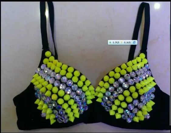 Sexy Stage Women Bra DJ Dance Nightclub Performance Rhinestone Rivets Shiny Tops
Sexy Stage Women Bra DJ Dance Nightclub Performance Rhinestone Rivets Shiny Tops