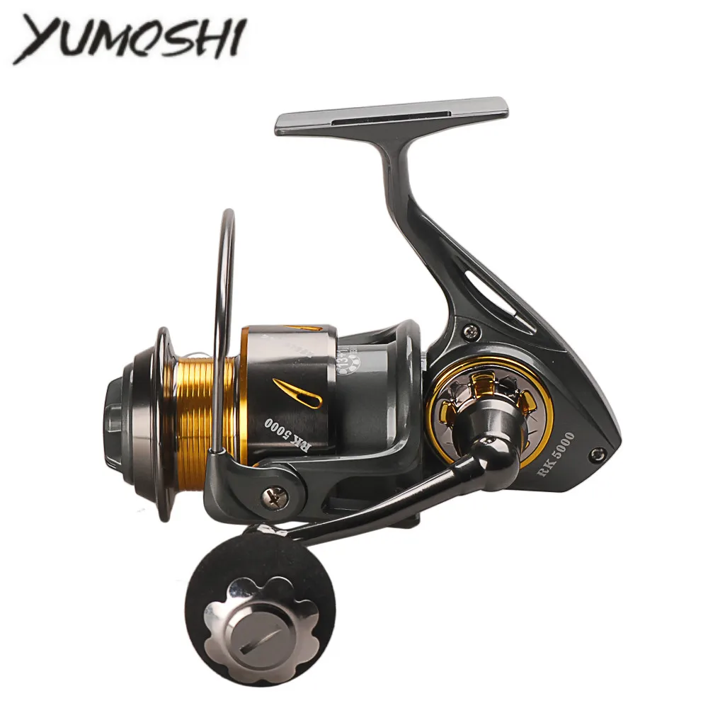 Yumoshi Full Metal Fishing Spinning Reel RK 5000-9000 13+1BB Carretilha Saltwater Spinning Fishing Reel Molinete De Pesca
Yumoshi Full Metal Fishing Spinning Reel RK 5000-9000 13+1BB Carretilha Saltwater Spinning Fishing Reel Molinete De Pesca