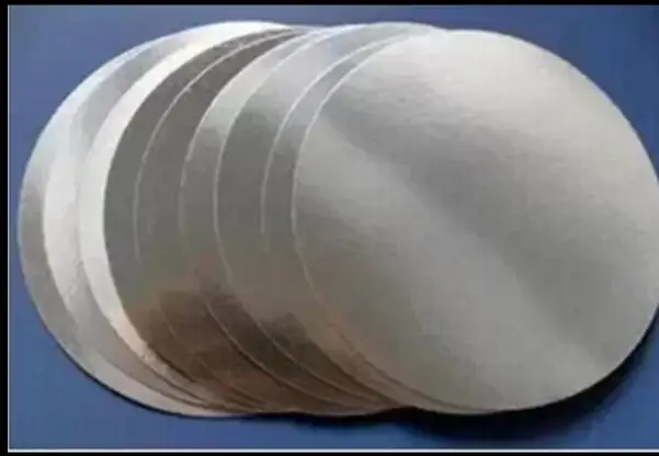 For induction sealing plactic laminated aluminum foil lid liners 10000pcs 86mm PET foil liners
For induction sealing plactic laminated aluminum foil lid liners 10000pcs 86mm PET foil liners