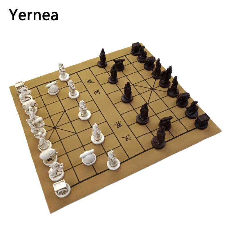 Yernea New Quality Traditional Chinese Chess Game Set Resin Chess Pieces Soft Chessboard Archaize Retro Chess Board Games
Yernea New Quality Traditional Chinese Chess Game Set Resin Chess Pieces Soft Chessboard Archaize Retro Chess Board Games