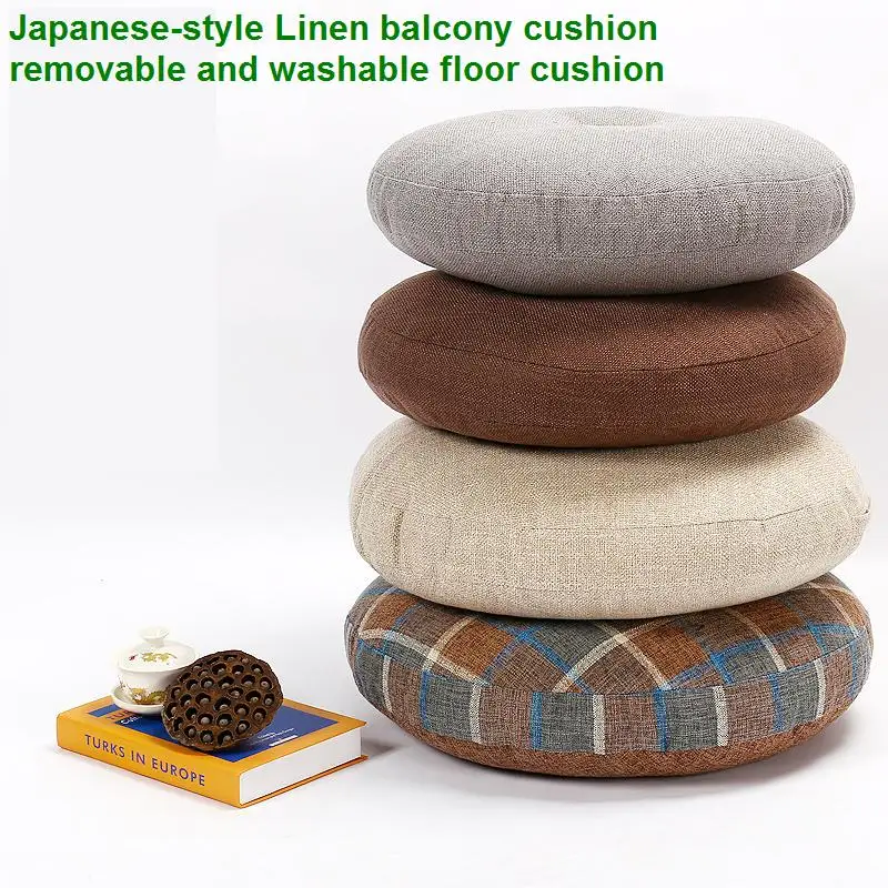 Japanese-Style Linen Cotton Balcony Cushion, Removable and Washable Floor Cushion
Japanese-Style Linen Cotton Balcony Cushion, Removable and Washable Floor Cushion