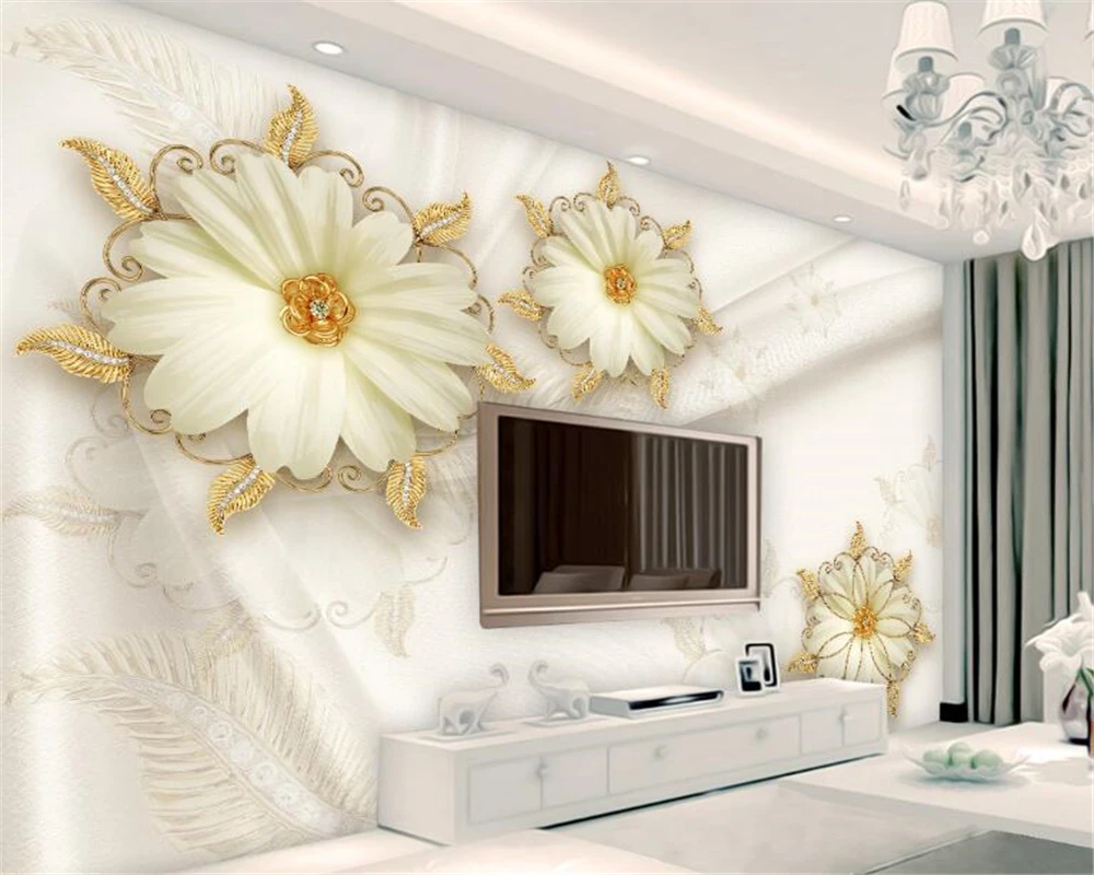 beibehang Custom fashion beautiful silk cloth wallpaper European gold jewelry flower background wall wallpaper for walls 3 d
beibehang Custom fashion beautiful silk cloth wallpaper European gold jewelry flower background wall wallpaper for walls 3 d