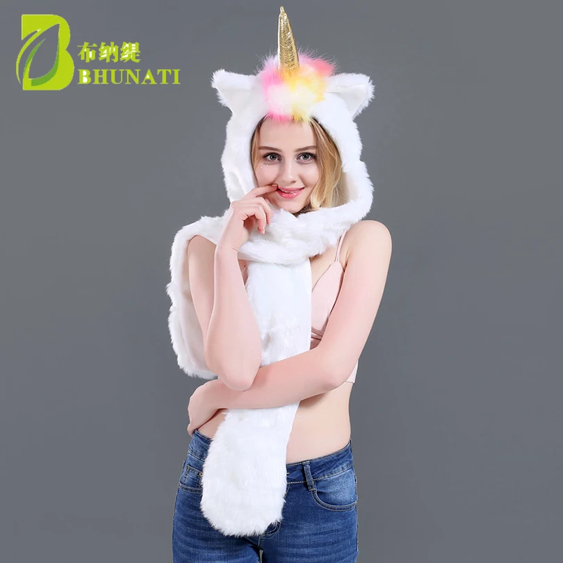 Unicorn Hat Winter Warm Fluffy And Soft Faux Fur Hat Scarf 3 In 1 Single Winter Hat
Unicorn Hat Winter Warm Fluffy And Soft Faux Fur Hat Scarf 3 In 1 Single Winter Hat