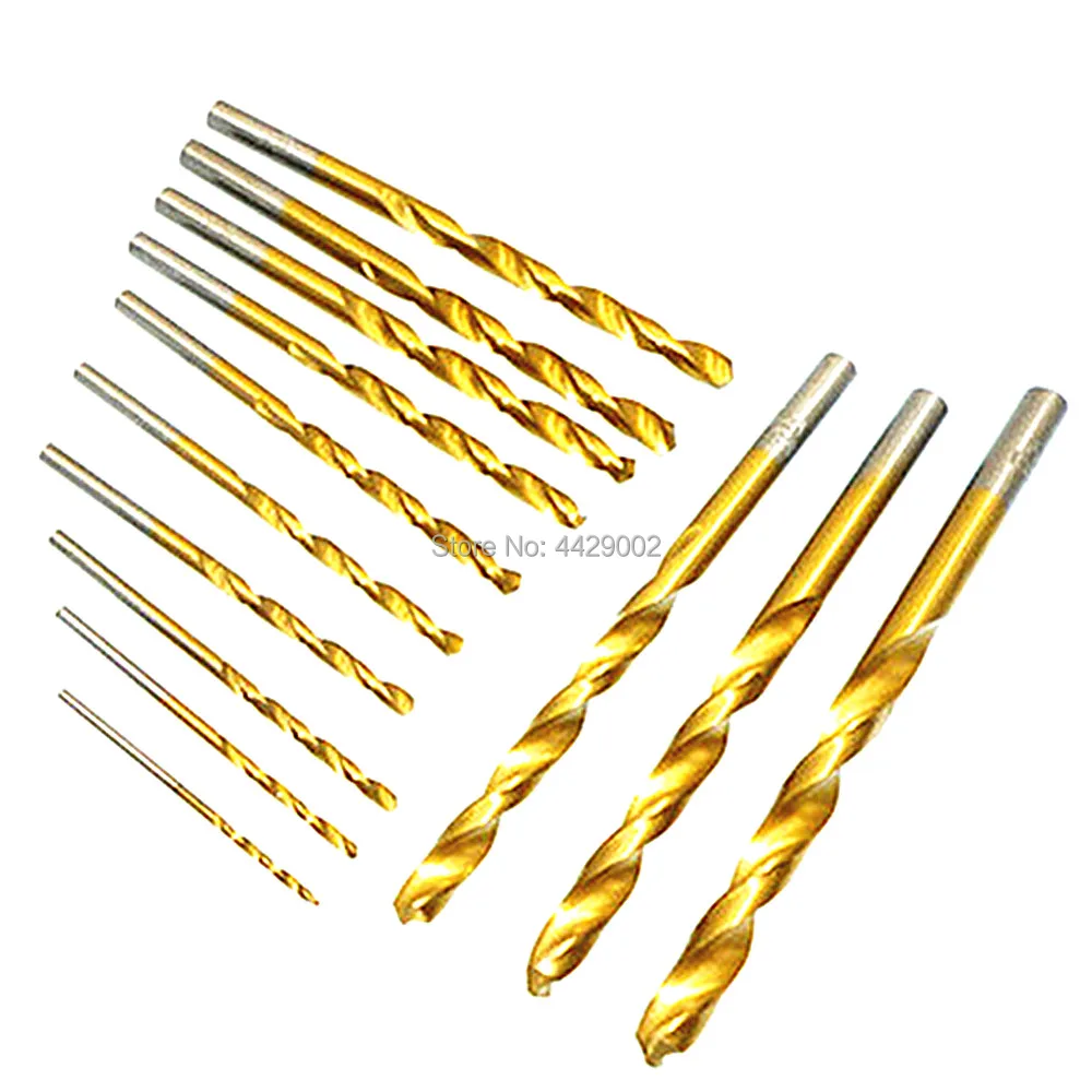 HSS Twist Spiral Drill Bit Metal 13pcs Twist Drill Set High Speed Steel Drills for Soft Metal Wood Plastic Hole Cutting Drilling
HSS Twist Spiral Drill Bit Metal 13pcs Twist Drill Set High Speed Steel Drills for Soft Metal Wood Plastic Hole Cutting Drilling