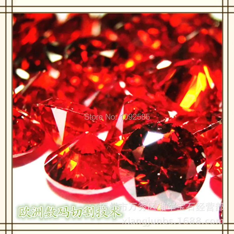 Wholesale 100 pcs/lot free shipping 10 mm Cubic Zirconia red round CZ stone high temperature resistance Can wax setting
Wholesale 100 pcs/lot free shipping 10 mm Cubic Zirconia red round CZ stone high temperature resistance Can wax setting