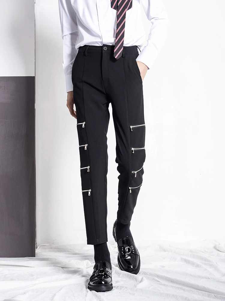 Autumn winter small feet nine points drop feeling small trousers male zipper decoration slim solid color pants. S-6XL!!
Autumn winter small feet nine points drop feeling small trousers male zipper decoration slim solid color pants. S-6XL!!
