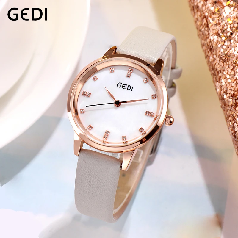 GEDI часы для женщин Мода часы Новинка 2019 года элегантное платье кожаный ремешок тонкие наручные часы Montre Femme Reloj Mujer Топ Дамы
GEDI часы для женщин Мода часы Новинка 2019 года элегантное платье кожаный ремешок тонкие наручные часы Montre Femme Reloj Mujer Топ Дамы