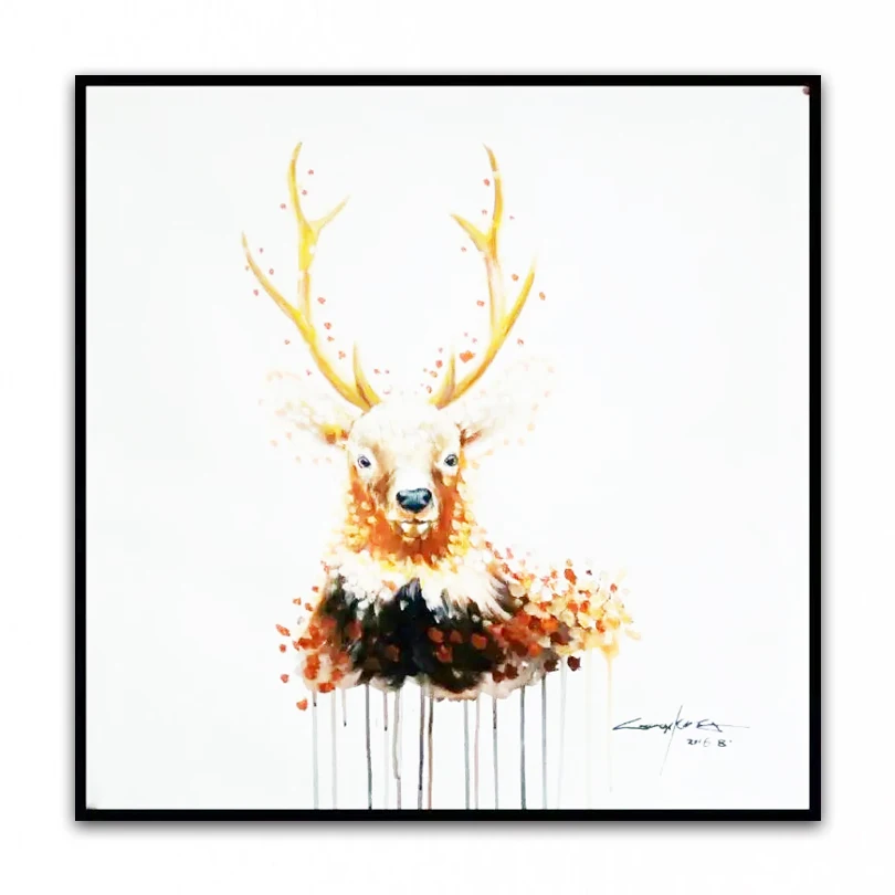 Hand Painted Cartoon Oil Painting on Canvas Abstract Animal Wall Art for Home Decoration Original OilPainting YC014
Hand Painted Cartoon Oil Painting on Canvas Abstract Animal Wall Art for Home Decoration Original OilPainting YC014