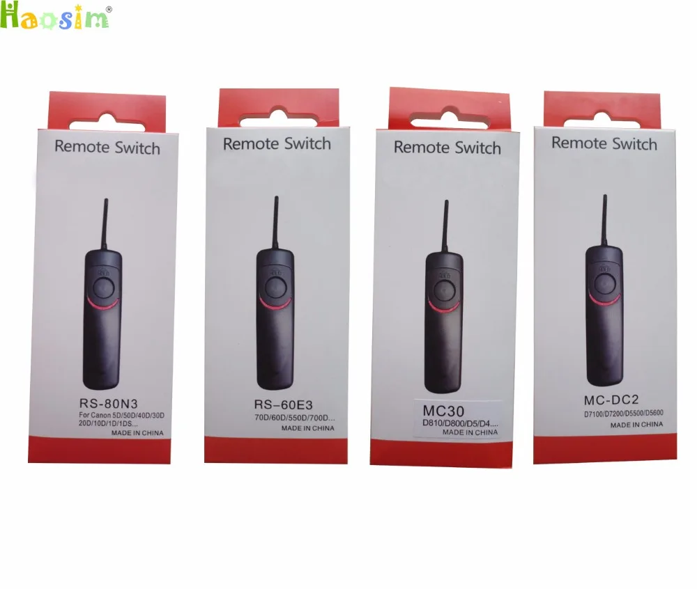 Пульт дистанционного управления спуском затвора для камеры Nikon, Canon, 10 шт./лот MC-30, MC-DC2, RS-60E3, RS-80N3
Пульт дистанционного управления спуском затвора для камеры Nikon, Canon, 10 шт./лот MC-30, MC-DC2, RS-60E3, RS-80N3