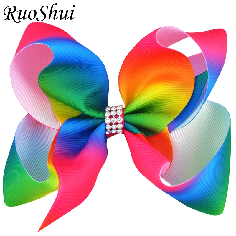 6 Inch Large Hair Bows Leopard Print Rainbow Rhinestones Alligator Clip Girls Hair Accessories Grosgrain Ribbon Bowknot Headwear
6 Inch Large Hair Bows Leopard Print Rainbow Rhinestones Alligator Clip Girls Hair Accessories Grosgrain Ribbon Bowknot Headwear