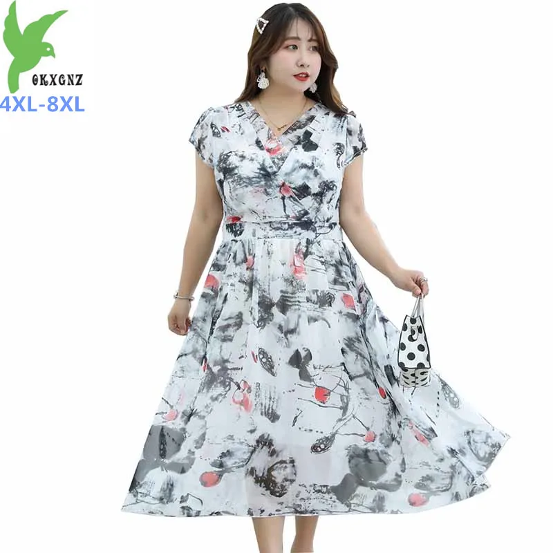 2022 Summer Chiffon Dress Loose Women Short Sleeve Print Beach Dresses Female V-Neck Fashion Slim maxi Dresses Vestidos H-Skirt
2022 Summer Chiffon Dress Loose Women Short Sleeve Print Beach Dresses Female V-Neck Fashion Slim maxi Dresses Vestidos H-Skirt