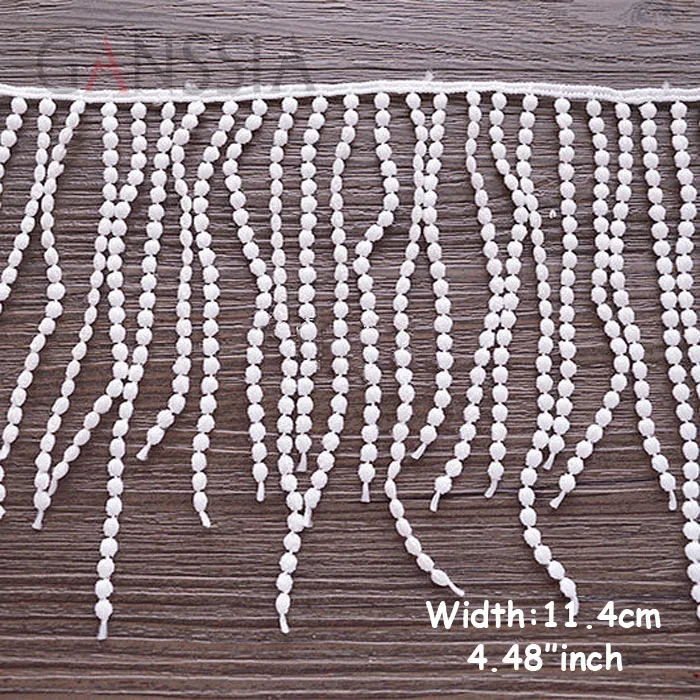 Width:11.4cm (4.56") Exquisite Ivory White Water Soluble Lace Tassels Lace Garment Trimming Accessories (ss-402)
Width:11.4cm (4.56") Exquisite Ivory White Water Soluble Lace Tassels Lace Garment Trimming Accessories (ss-402)