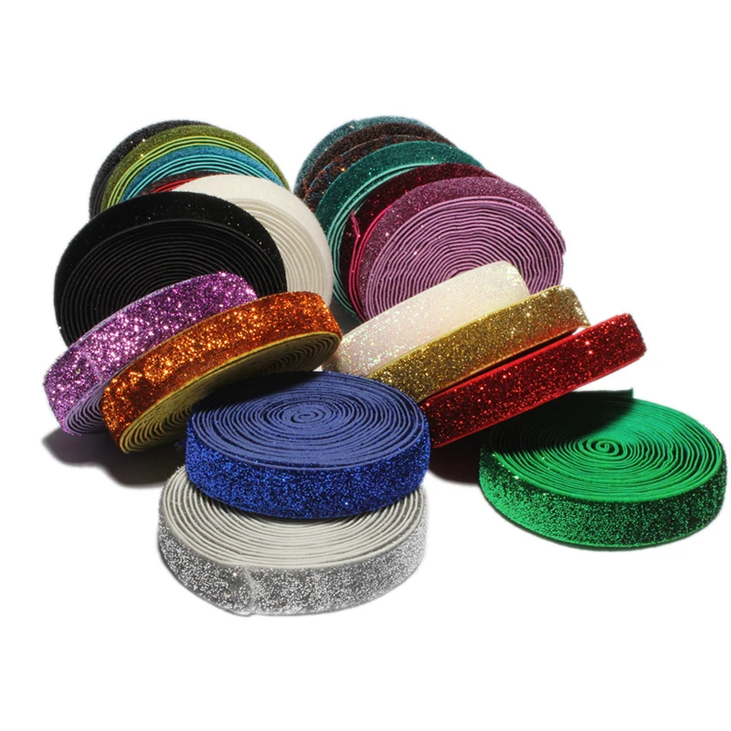 100Yards 5/8" 20colors Shiny Rainbow Glitter Fold Over Ribbon FOE for DIY Apparel Sewing Elastic Band for Arts,Crafts & Sewing
100Yards 5/8" 20colors Shiny Rainbow Glitter Fold Over Ribbon FOE for DIY Apparel Sewing Elastic Band for Arts,Crafts & Sewing