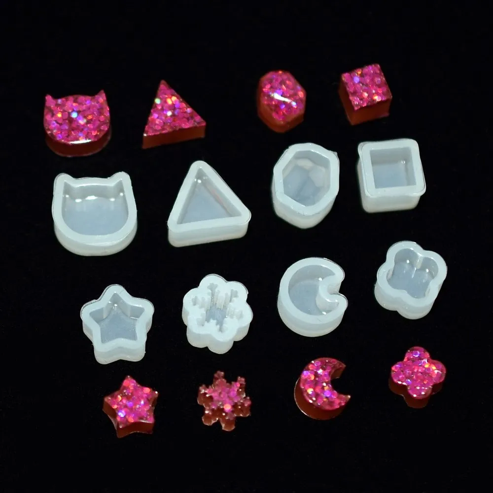 SNASAN 8pairs earrings beads Silicone Mold star moon clover snow for jewelry Resin Silicone Mould handmade DIY epoxy resin molds
SNASAN 8pairs earrings beads Silicone Mold star moon clover snow for jewelry Resin Silicone Mould handmade DIY epoxy resin molds