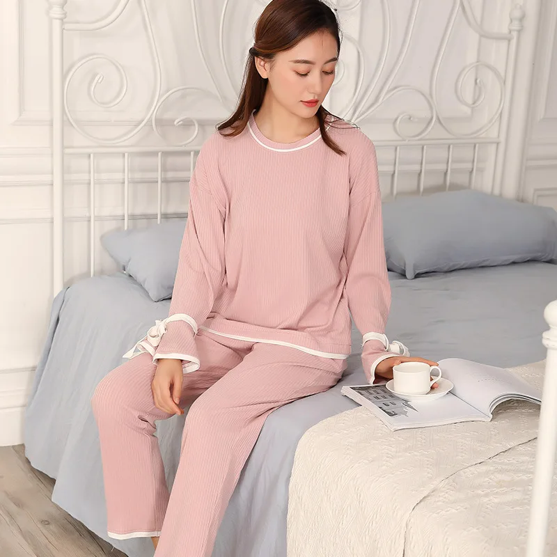 Autumn and winter, pajamas, female thread, pure cotton Princess suit, sweet, simple bow ribbon, outer sleeve can be worn
Autumn and winter, pajamas, female thread, pure cotton Princess suit, sweet, simple bow ribbon, outer sleeve can be worn