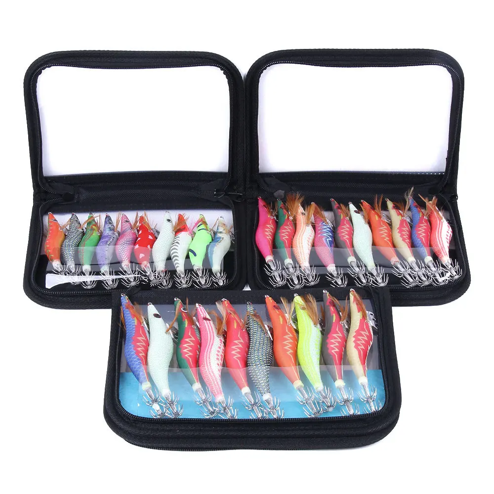 10Pcs Set Squid Jigs Lure 2.5# 3.0# 3.5# Squid Hook Wooden Shrimp Artificial Fishing Lure Shrimp Fishing Bait
10Pcs Set Squid Jigs Lure 2.5# 3.0# 3.5# Squid Hook Wooden Shrimp Artificial Fishing Lure Shrimp Fishing Bait