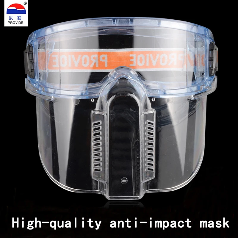 PROVIDE Anti-shock safety mask Detachable anti-UV Protective masks Can wear myopic glasses Full face mask
PROVIDE Anti-shock safety mask Detachable anti-UV Protective masks Can wear myopic glasses Full face mask