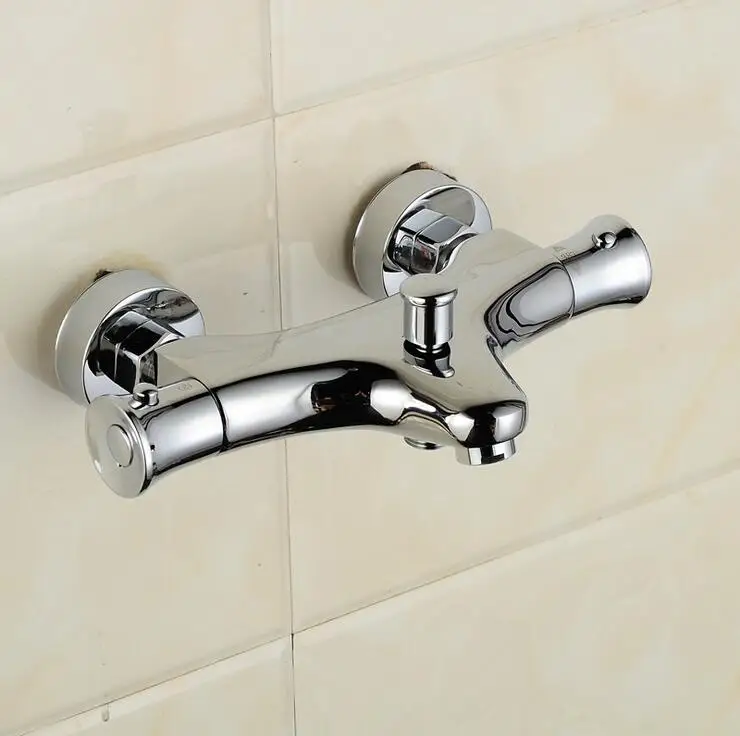 Dual handle wall mounted shower faucet bathroom, Brass thermostatic shower faucet,Copper shower faucet thermostatic mixing valve
Dual handle wall mounted shower faucet bathroom, Brass thermostatic shower faucet,Copper shower faucet thermostatic mixing valve