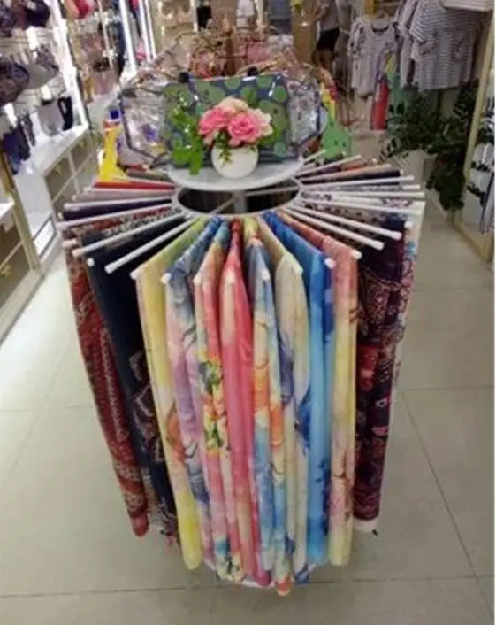Clothing store scarf shelf landing scarf shelf hanging scarf display rack shawl fabric towel display rack rotation
Clothing store scarf shelf landing scarf shelf hanging scarf display rack shawl fabric towel display rack rotation