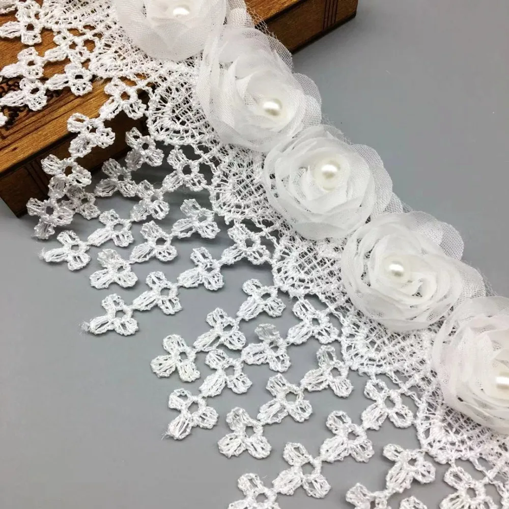 50pcs Beaded Tassel Flowers Pearl Chiffon Lace Fabric Ribbon Applique Embroidered Handmade Bridal Wedding Dress Sewing Craft
50pcs Beaded Tassel Flowers Pearl Chiffon Lace Fabric Ribbon Applique Embroidered Handmade Bridal Wedding Dress Sewing Craft