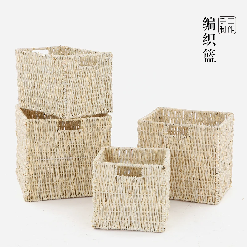 Japanese Style Rustic Handmade Knitted Desktop Storage Basket Miscellaneously Magazine Basket Outdoor Storage Basket Storage
Japanese Style Rustic Handmade Knitted Desktop Storage Basket Miscellaneously Magazine Basket Outdoor Storage Basket Storage