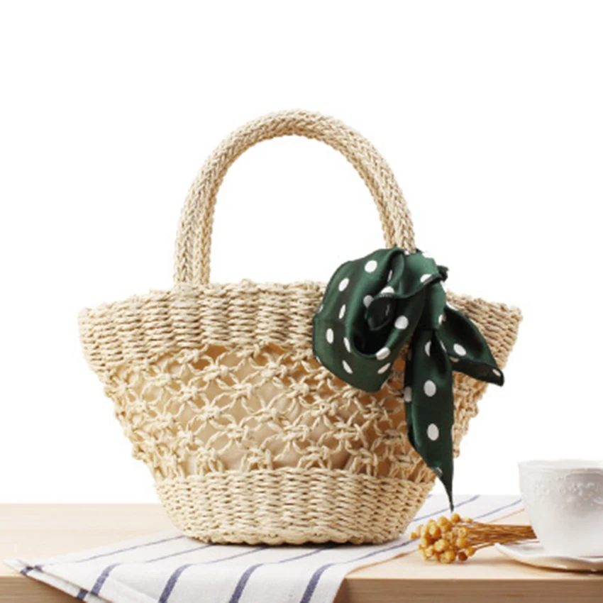 Japan and South Korea small hand-woven woven beach bag retro fashion hollow scarves small fresh straw bag holiday leisure bag
Japan and South Korea small hand-woven woven beach bag retro fashion hollow scarves small fresh straw bag holiday leisure bag