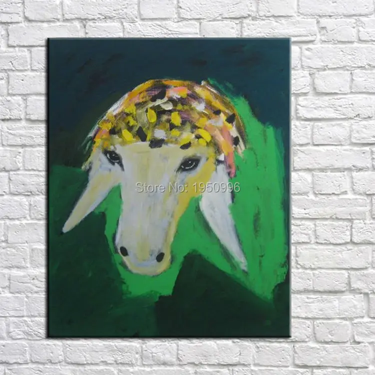Large Handpainted Abstract Modern Wall Painting Colorful Goat Cartoon Cute Oil Painting On Canvas Wall Decor Home Decoration
Large Handpainted Abstract Modern Wall Painting Colorful Goat Cartoon Cute Oil Painting On Canvas Wall Decor Home Decoration