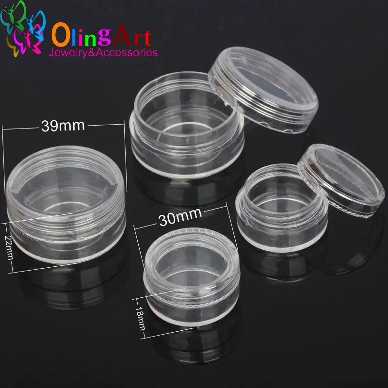 OlingArt 6PCS/Lot New Arrival Lowest Price Clear Plastic Box For Jewelry Beads Pills Storage With Round Containers Jars
OlingArt 6PCS/Lot New Arrival Lowest Price Clear Plastic Box For Jewelry Beads Pills Storage With Round Containers Jars
