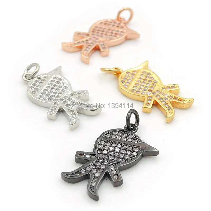 21*11*2mm Micro Pave Clear CZ Boy Charm Fit For Making DIY Bracelets Or Necklaces Jewelry
21*11*2mm Micro Pave Clear CZ Boy Charm Fit For Making DIY Bracelets Or Necklaces Jewelry