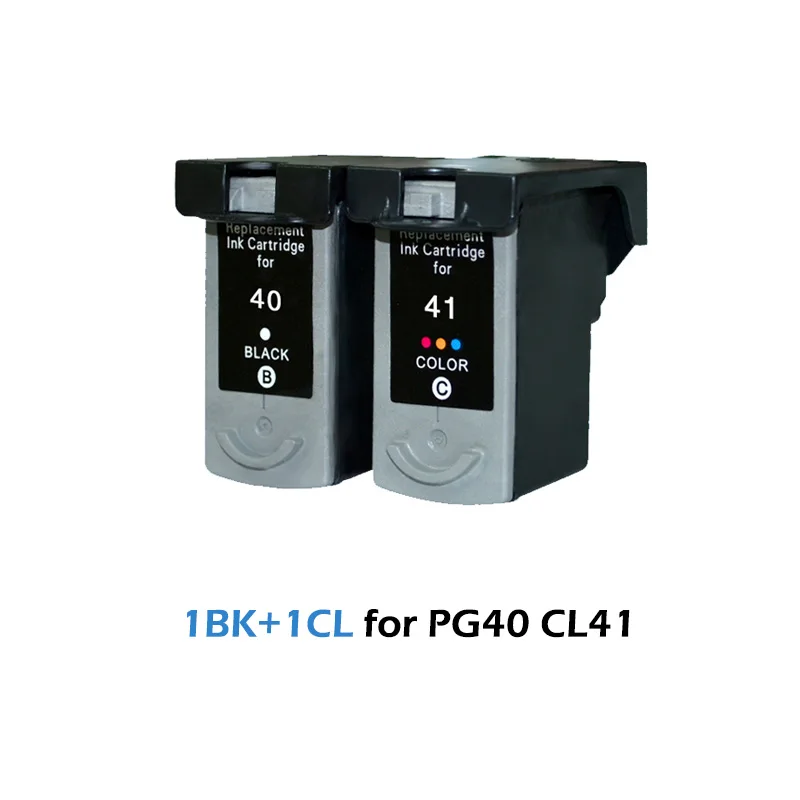 PG40 CL41 Compatible Ink Cartridge Replacement for Canon PG 40 CL 41 PIXMA iP1800 iP1200 iP1900 iP1600 MX300 MX310 MP160 printer
PG40 CL41 Compatible Ink Cartridge Replacement for Canon PG 40 CL 41 PIXMA iP1800 iP1200 iP1900 iP1600 MX300 MX310 MP160 printer