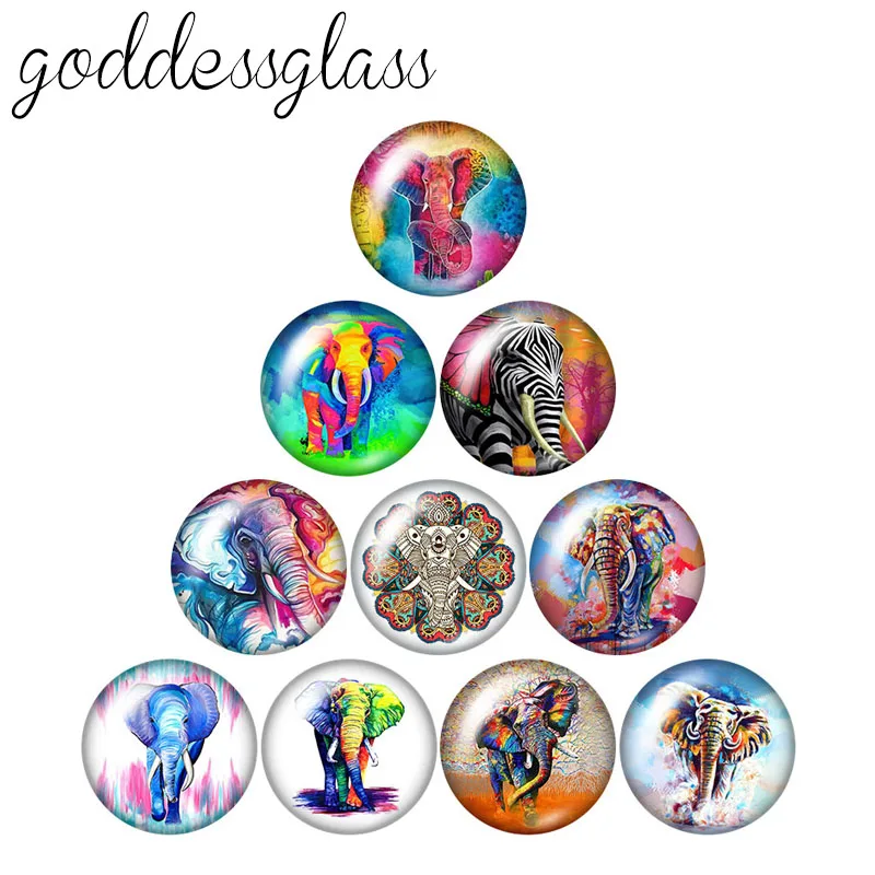 Elephants Colorful 10pcs mixed 12mm/18mm/20mm/25mm Round photo demo glass cabochon flat back Making findings
Elephants Colorful 10pcs mixed 12mm/18mm/20mm/25mm Round photo demo glass cabochon flat back Making findings
