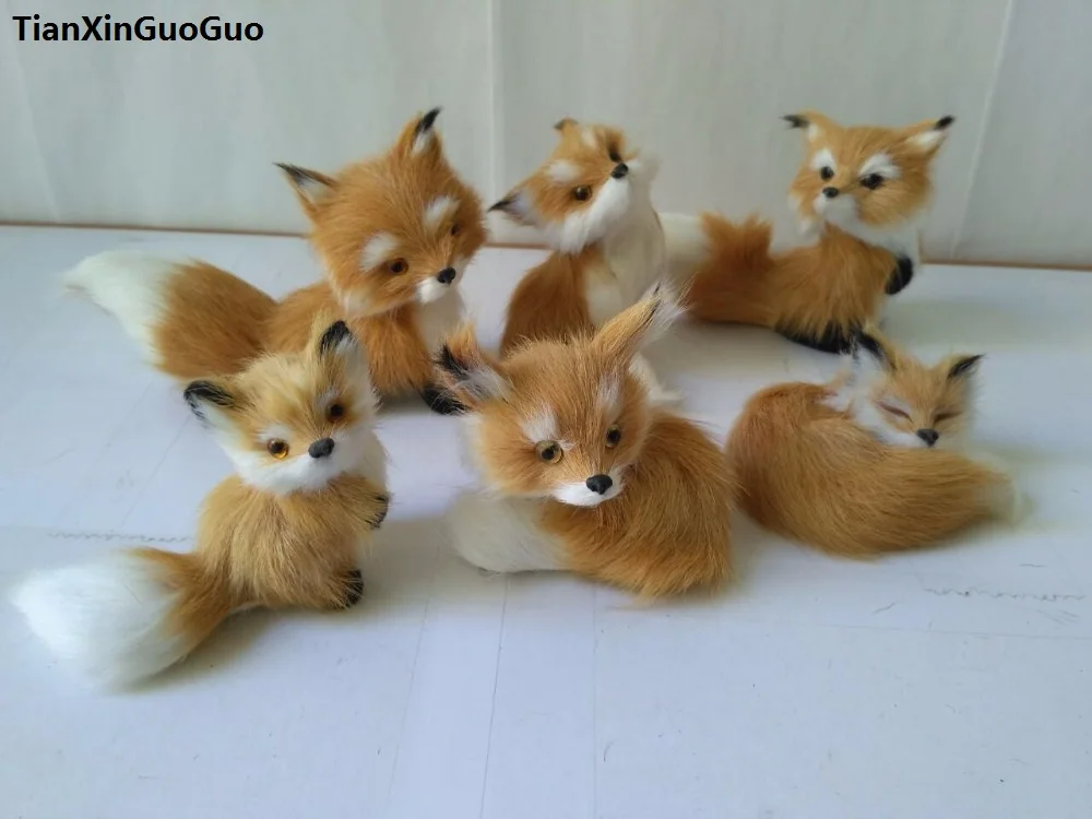 small cute foxes hard model polyethylene&furs about 8-12cm foxes one lot/6 pieces prop,home decoration gift s1707
small cute foxes hard model polyethylene&furs about 8-12cm foxes one lot/6 pieces prop,home decoration gift s1707