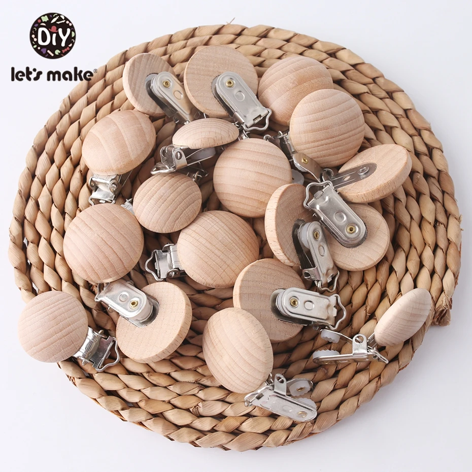 Let's Make 30pcs Natural Wooden Beech Pacifier Metal Clips Holder Round Teether Pacifier Wooden Teething Beads DIY Pacfier Chain
Let's Make 30pcs Natural Wooden Beech Pacifier Metal Clips Holder Round Teether Pacifier Wooden Teething Beads DIY Pacfier Chain